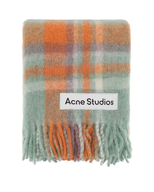 Acne Multicolor Woll & Mohair Extra großer Schal