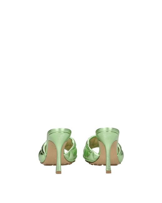 Bottega Veneta Green Sandals/Pistachio Leather