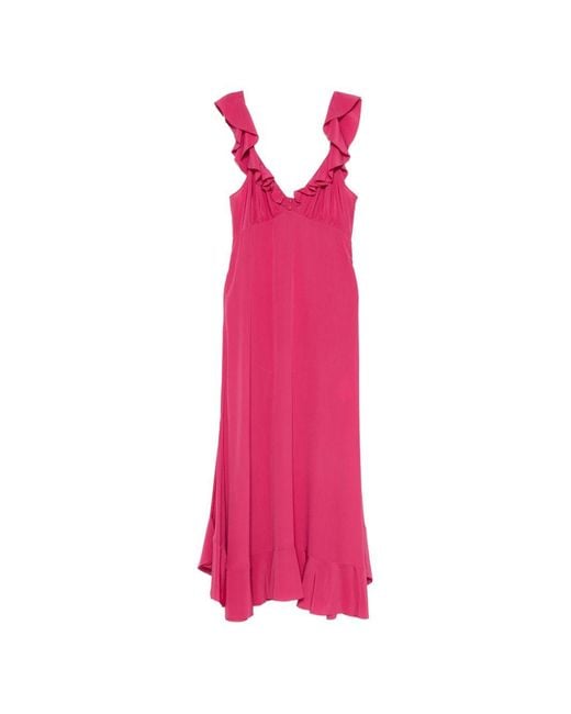 Chloé Pink Silk Long Dress