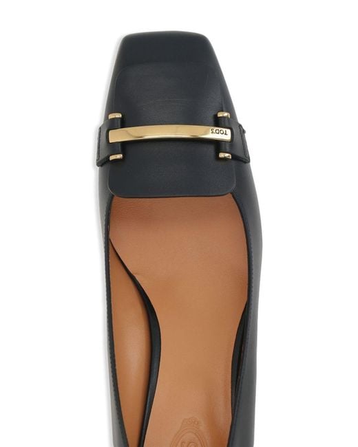 Tod's Black Leather Pumps
