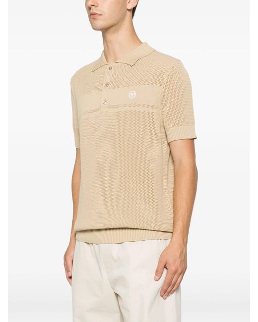 Sergio Tacchini Natural Sabino Knit Ss Polo