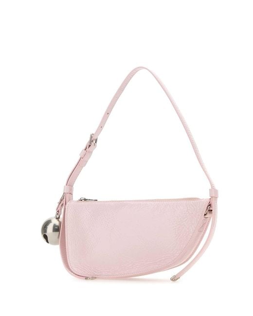 Burberry Pink Leather Knight Small Shoulder Bag for men