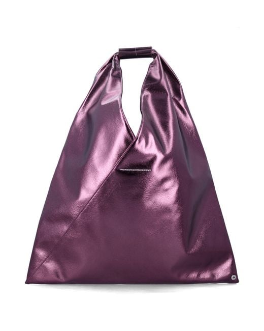 MM6 by Maison Margiela Purple Japanese Metallic Bag