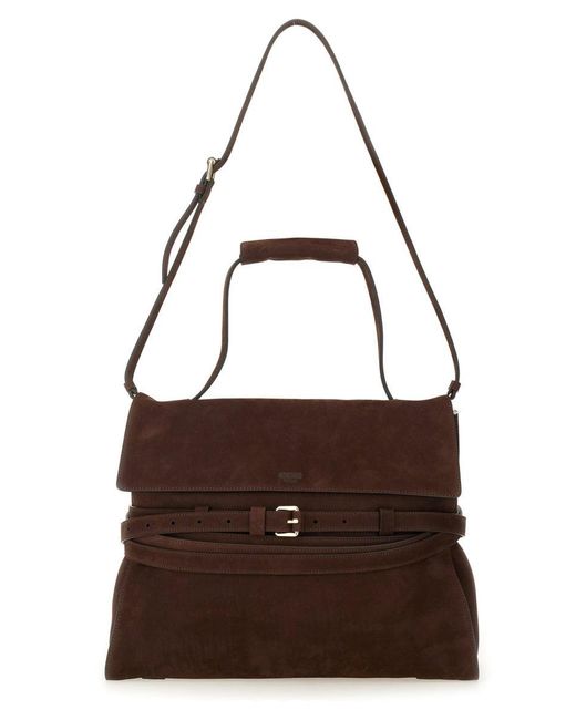 Moschino Brown "Tie Me" Medium Bag for men