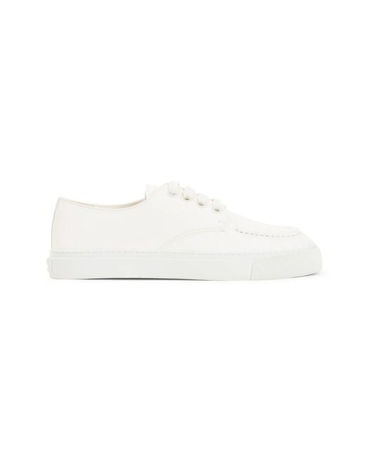 Prada White Hirschleder-Sneaker