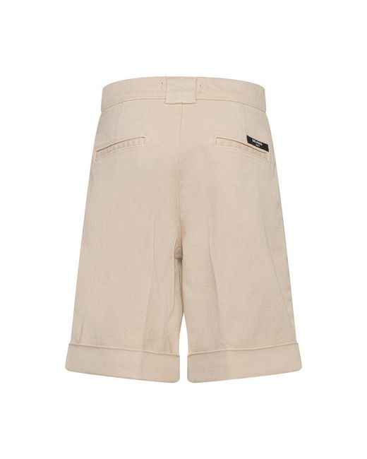 Balmain White Suit Shorts