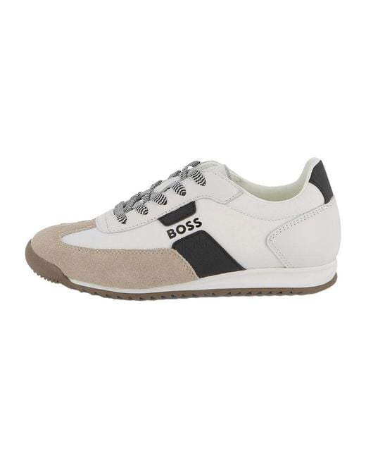 Boss Gray Sneakers Con Logo