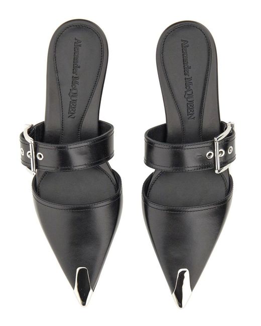 McQueen White Alexander Mc Queen Mule Punk