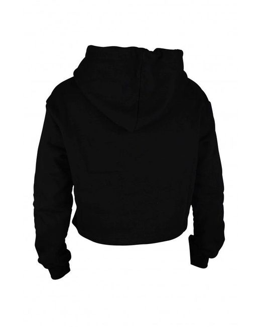 Giuseppe Zanotti Black Rhinestone Embroidered Hooded Sweatshirt