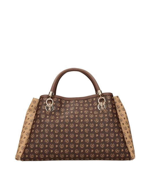 Pollini Brown Borse A Mano Donna Pvc Marrone