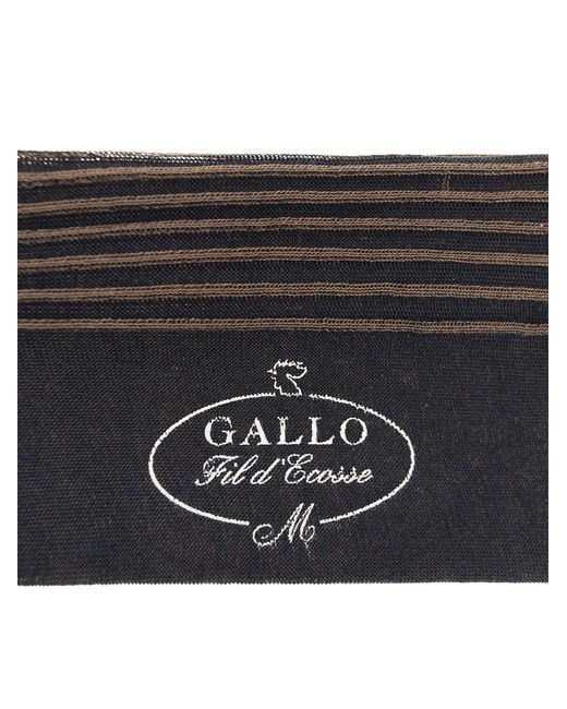 Gallo Black Cotton Long Socks