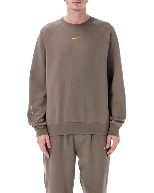 Nike Brown Nocta Fleece Sweatshirt for men