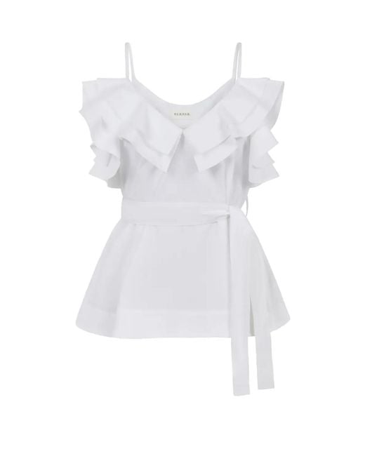 P.A.R.O.S.H. White Blusa