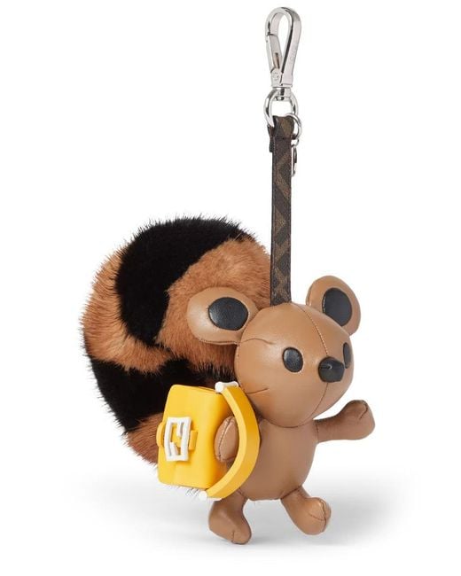 Fendi Red "Ferret" Charm