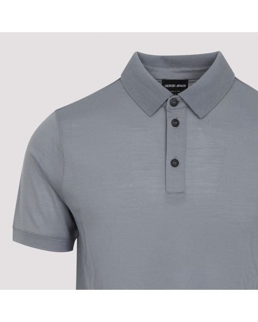 Giorgio Armani Blue Polo Shirt