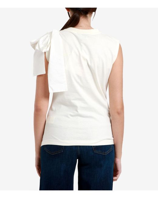MSGM White T Shirts And Polos