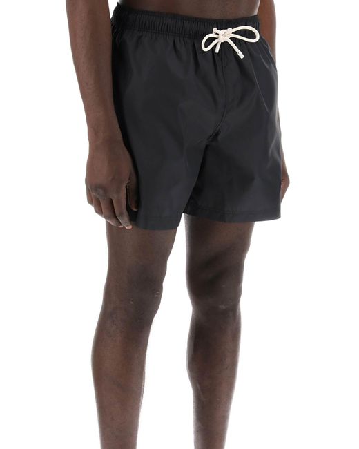Palm Angels Geborduurd Logo Sea Bermuda Shorts in het Black voor heren