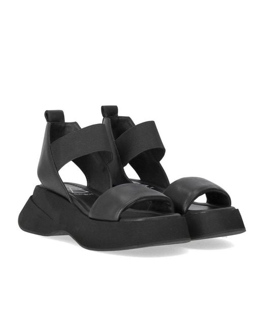 Elena Iachi Black Lena Platform Sandal
