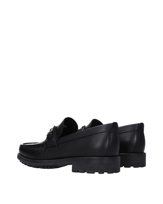 Ferragamo Black David Loafers Leather