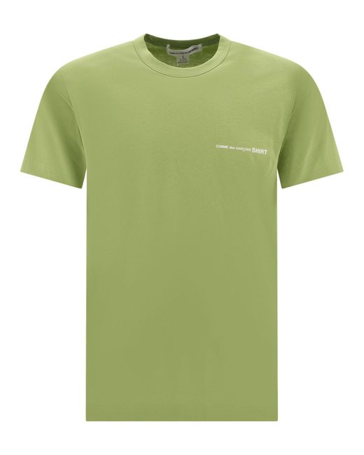 Maglietta Comme des Garçons con logo di Comme des Garçons in Green da Uomo