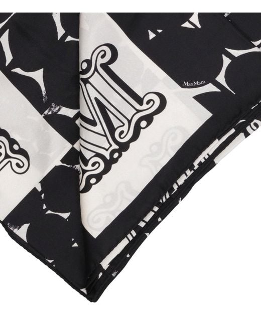 Max Mara Black Scarfs