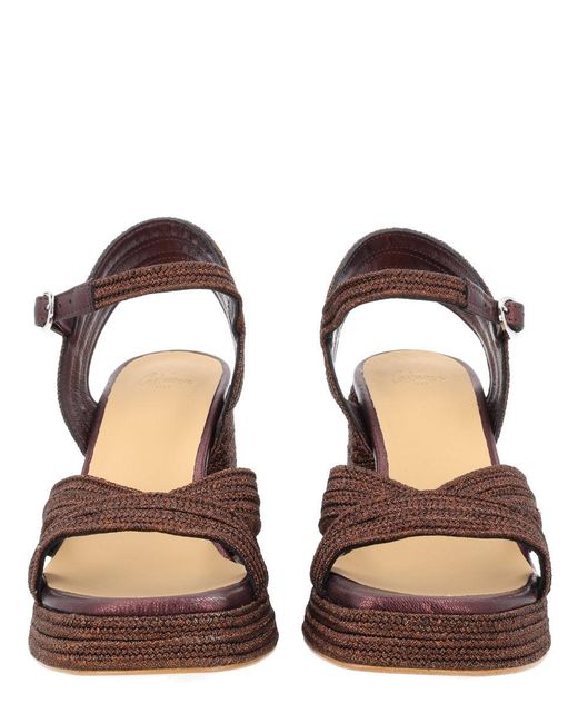 Castaner Brown Solid Valley Heels