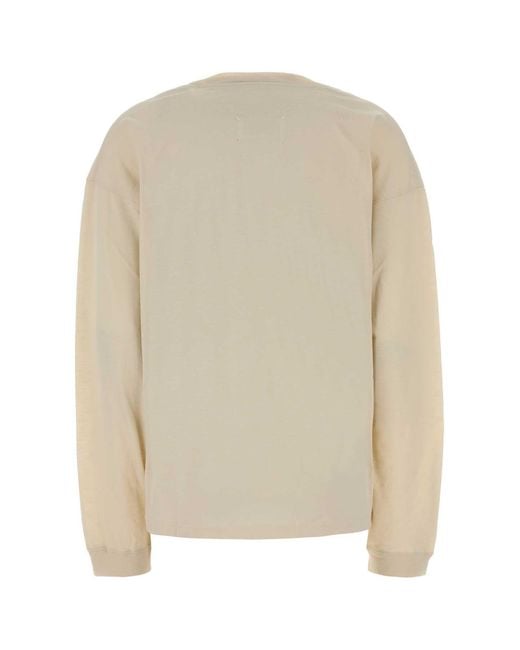 Maison Margiela Natural Graphic Crew Neck T-Shirt