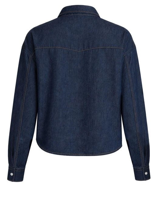 Khaite Blue Grenon Top