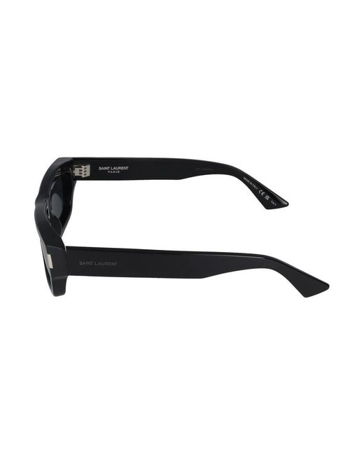 Saint Laurent Sl 837 Rechteckige Sonnenbrille in Black für Herren