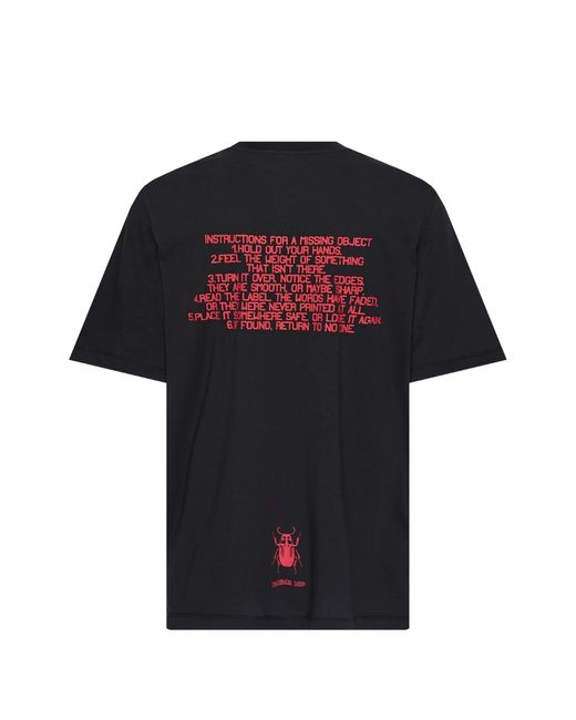 Oamc Peacemaker Black Regular Tee Stencil Print