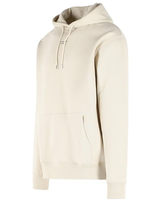 Drole de Monsieur White Dark Cotton Hoodie