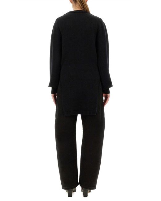 Lemaire Black Shirt With Slits