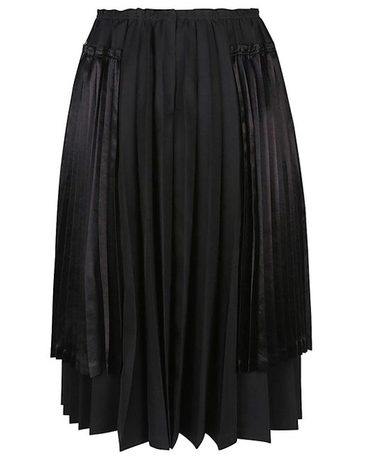 Comme des Garçons Black Comme Des Garcons Pleated Midi Skirt
