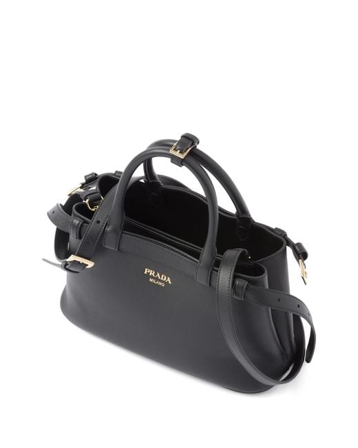 Prada Black Small Belted Leather Two