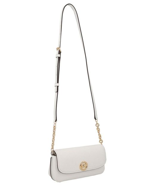 MICHAEL Michael Kors White Cow Leather Crossbody