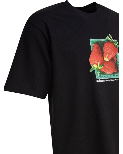 Stussy T-Shirt mit Aufdruck in Black für Herren