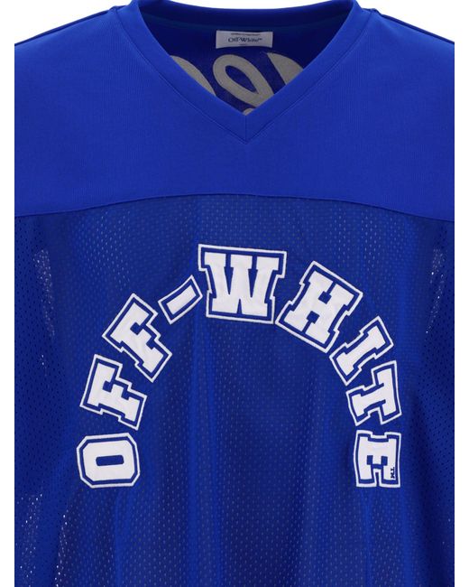 "Football Mesh" Camiseta Off-White c/o Virgil Abloh de hombre de color Blue