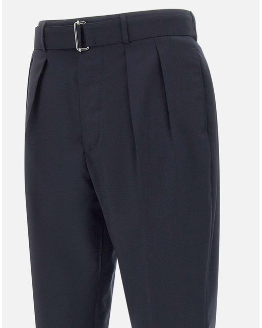Officine Generale Pierre Blaue Coole Wollhosen in Blue für Herren