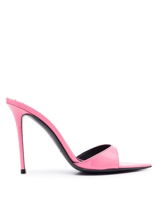 Mules con tacón de 110mm Giuseppe Zanotti de color Pink