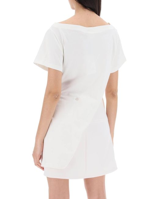 Courreges White Courreves Twisted Body T -Shirt