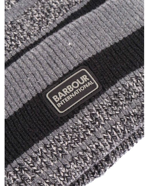 Barbour Gray Boston Beanie & Scarf Gift Set