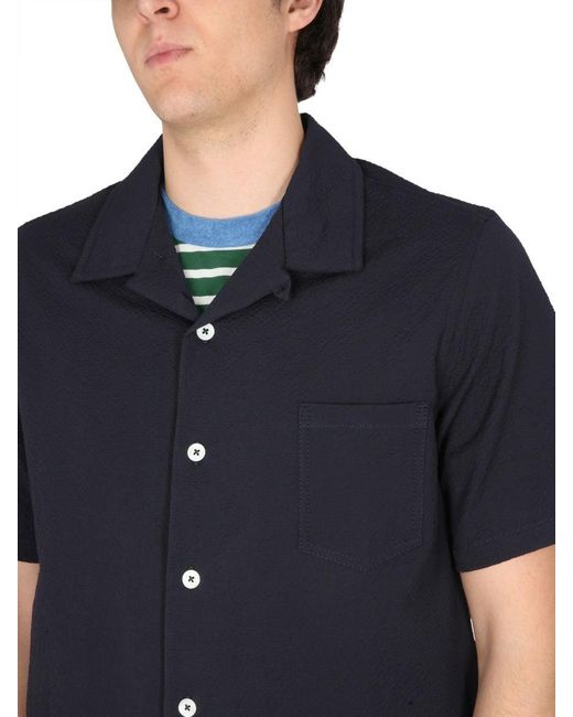 Howlin' By Morrison Blue Cocktail Shirt for men