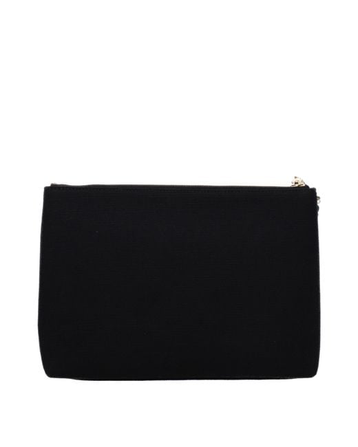 Givenchy Black Pochette Donna Tessuto Nero for men