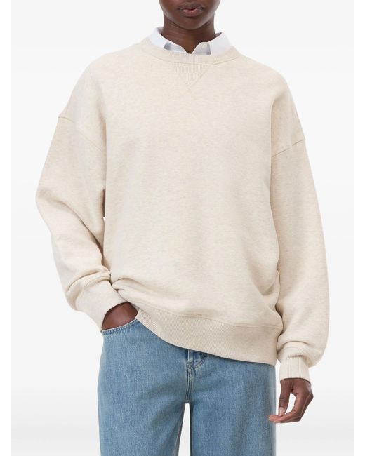 Closed Sweater Met V-Hals in het White