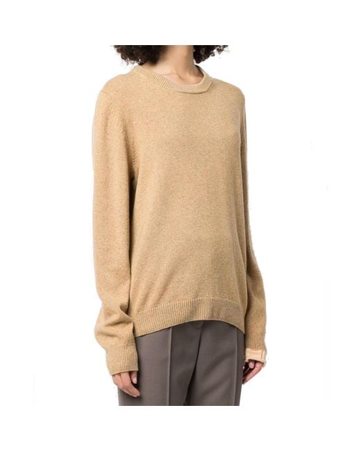 Maison Margiela Natural Wool And Cashmere Pullover