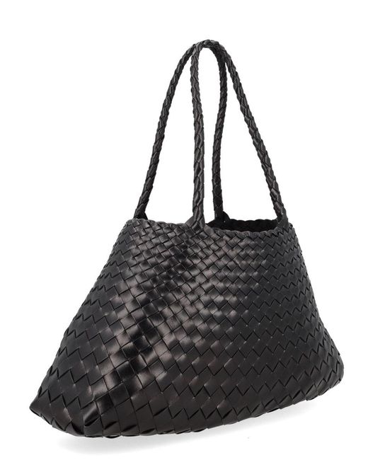 Dragon Diffusion Black Trendy Leather Mini Shoulder Bag