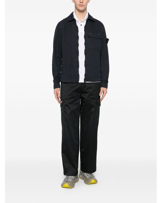 Stone Island Black Cotton Shirt for men