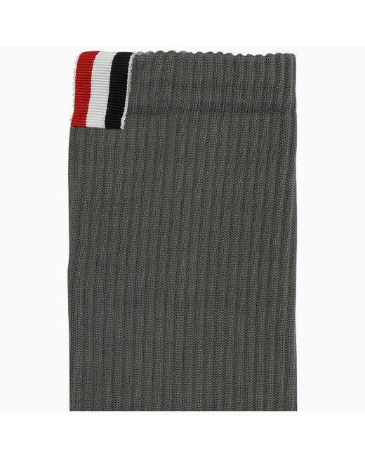 Thom Browne Gray Grey Sports Socks for men