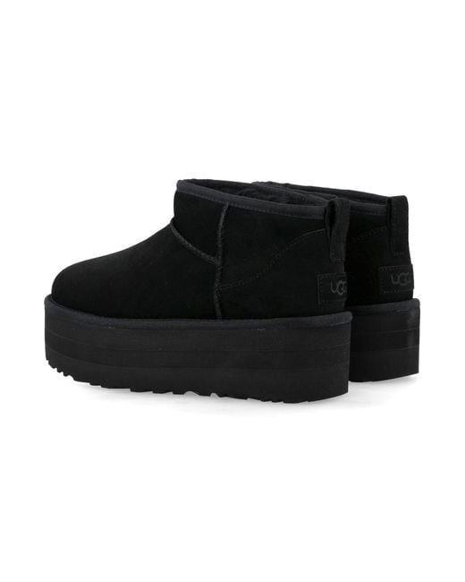 Ugg Black Classic Ultra Mini Platform