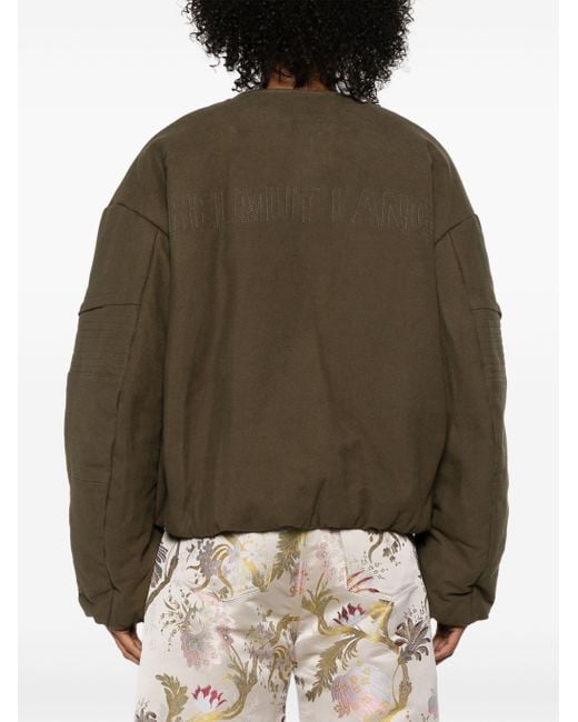 Helmut Lang Green Cocoon Bomber Jacket